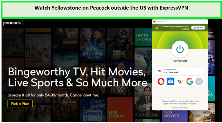 Watch-Yellowstone-on-Peacock-in-South Korea-with-ExpressVPN 