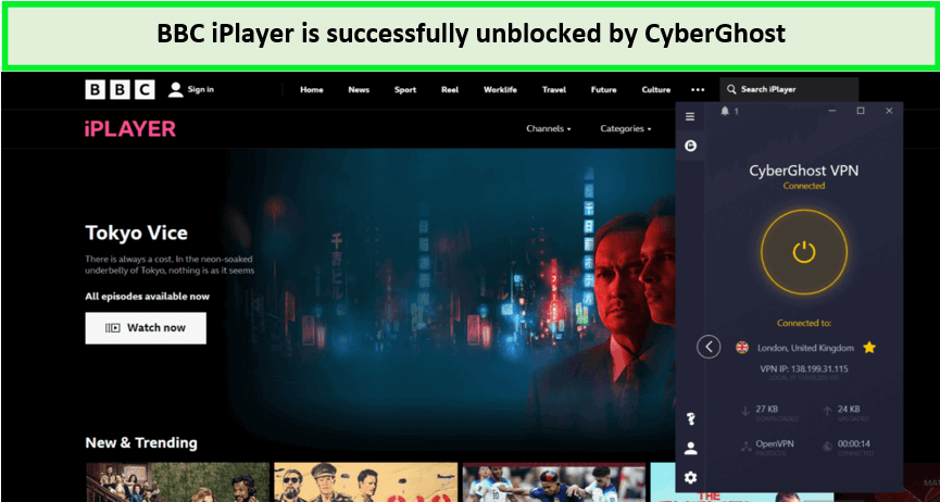  CyberGhost - Desbloquea BBC iPlayer 