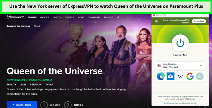expressvpn-unblock-queen-of-the-universe-on-paramountplus