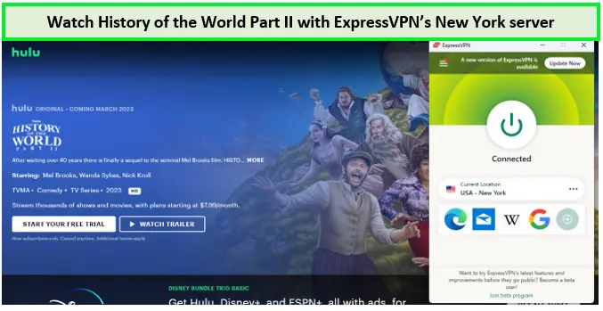 watch-history-of-the-world-part-II-with-expressvpn-on-hulu-in-Australia