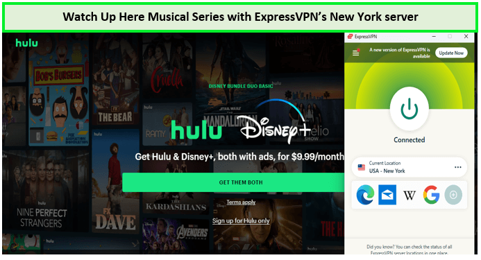 watch-up-here-musical-series-on-hulu-with-expressvpn-outside-USA