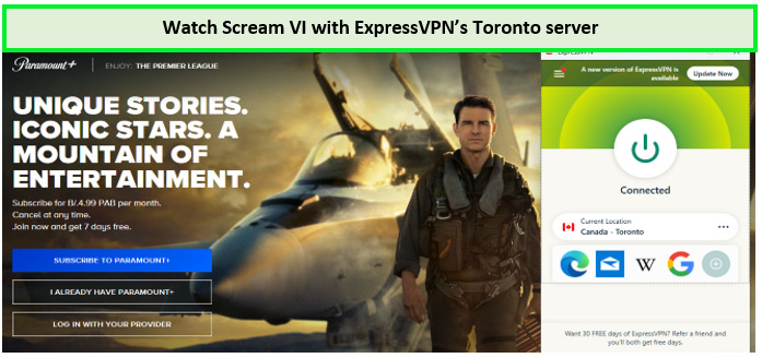 Watch-Scream-VI-On-Paramountplus-Using-Toronto-Server-Of-ExpressVPN