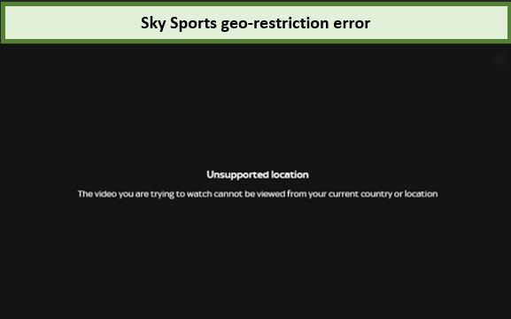  Sky Sports Geo Restrictie Fout in Nederland 