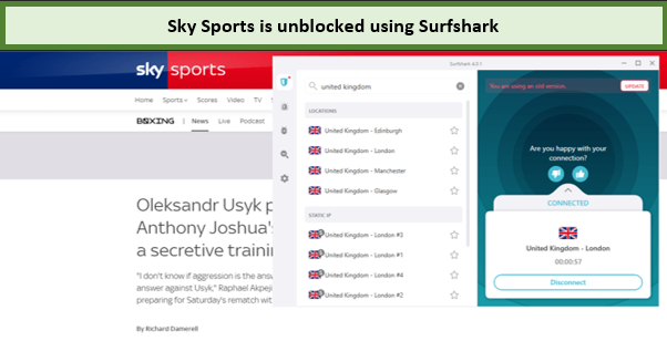  Surfshark - deblokkeer Sky Sports in Nederland 