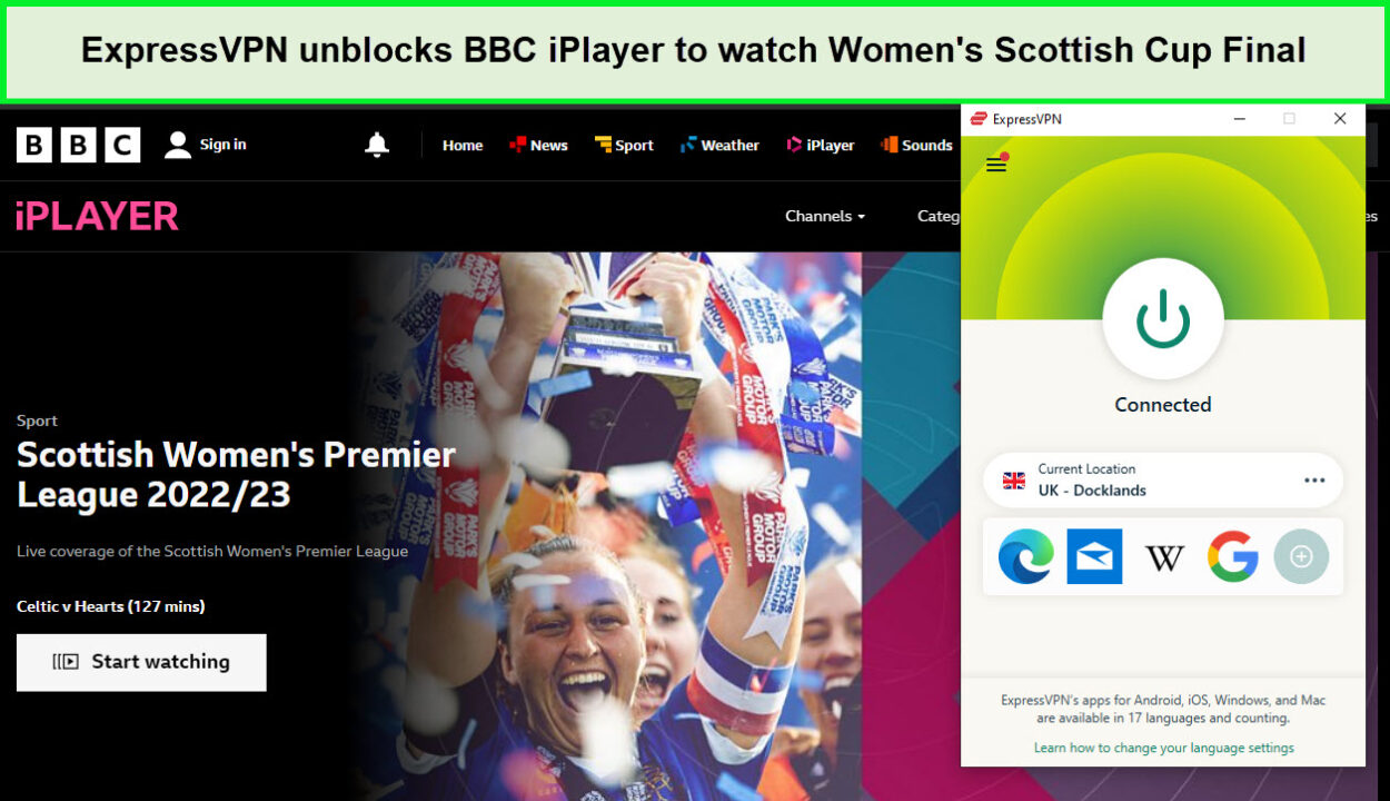 Women's-Scottish-Cup-Final -on-BBC iPlayer-with-ExpressVPN