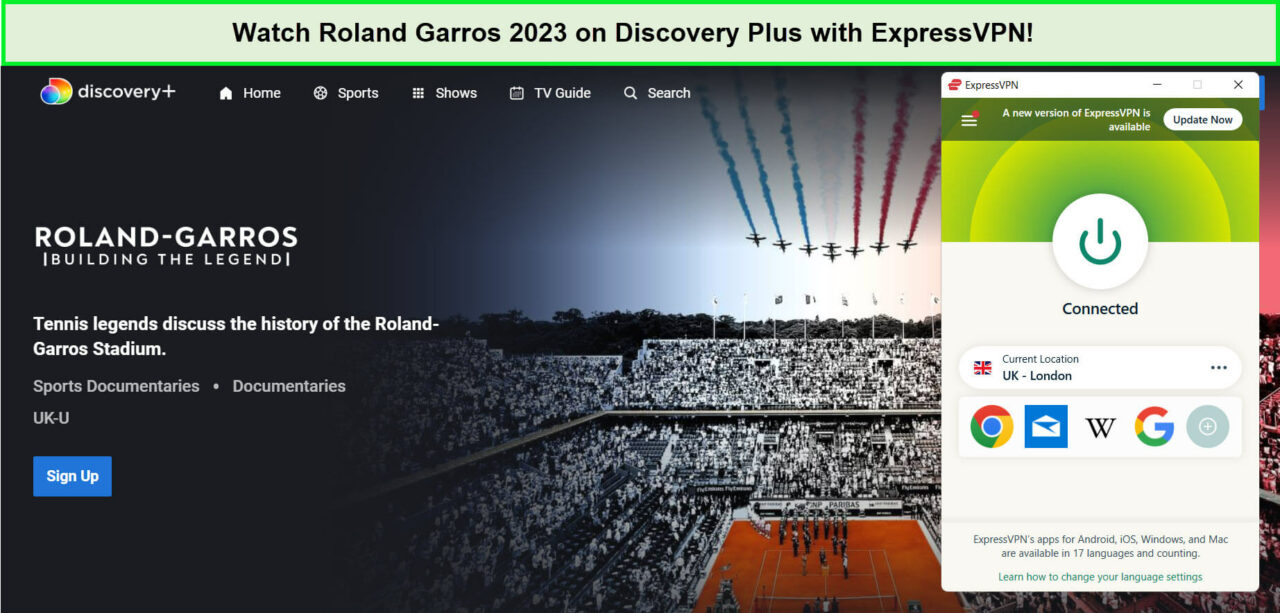 expressvpn-unblocks-roland-garros-in-France-on-discovery-plus