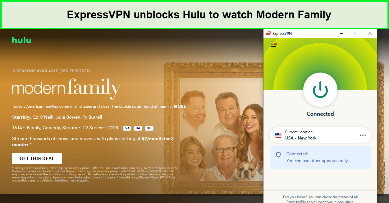 watch-modern-family-on-Hulu-outside-USA-with-expressvpn