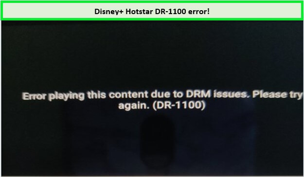 DR-1100 error-[intent origin=