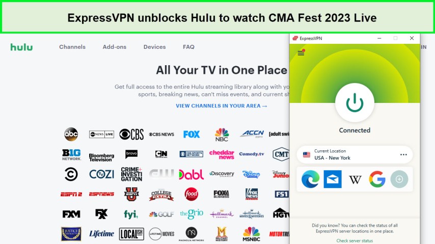 Watch-CMA-Fest-2023-Live-on-Hulu-with-expressvpn-in-Spain
