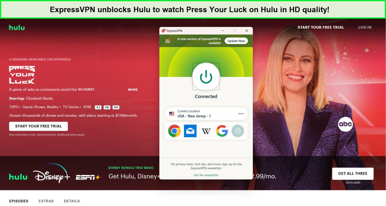 watch-press-your-luck-on-hulu-with-expressvpn-in-Australia