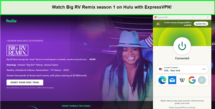 Watch-Big-RV-Remix-season-1-on-hulu-outside-USA-with-expressvpn