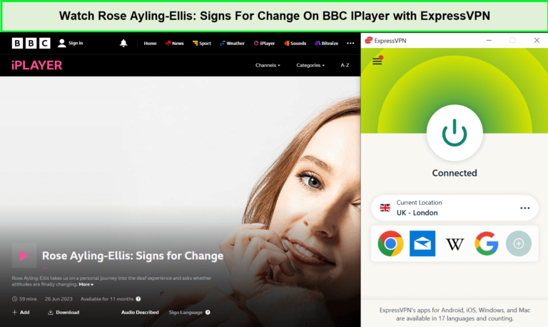 Watch-Rose-Ayling-Ellis-Signs-For-Change- -On-BBC-IPlayer-with-ExpressVPN