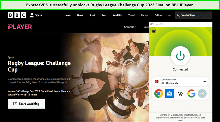 Watch Rugby League Challenge Cup 2023 Final in USA on BBC iPlayer