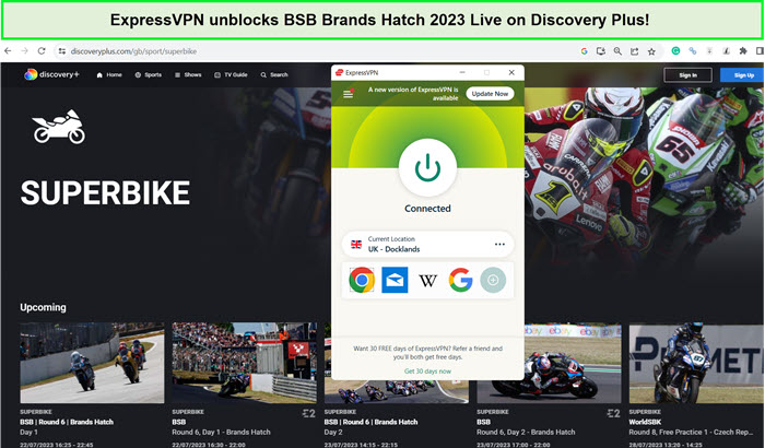 expressvpn-unblocks-bsb-brands-hatch-2023-live-on-discovery-plus-in-Canada