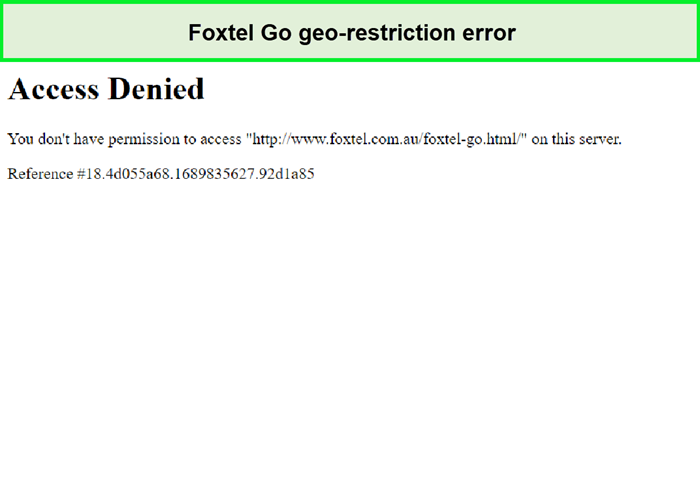 foxtel go geo-restriction error