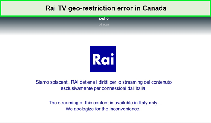 rai tv geo-restriction error in Canada
