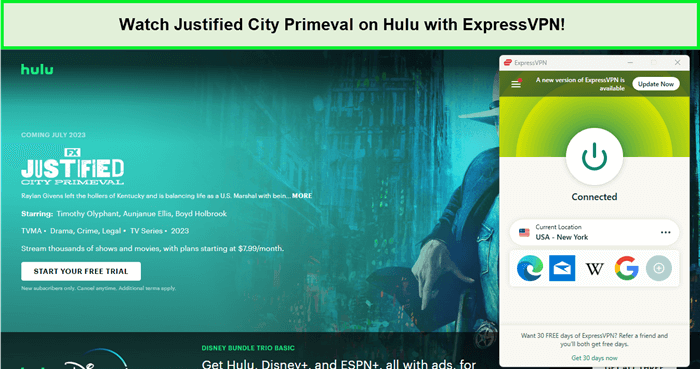 watch-Justified-City-Primeval-on-hulu-outside-USA-with-expressvpn