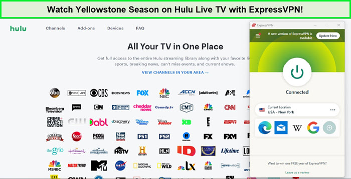 watch-yellowstone-on-hulu-in-Spain-with-expressvpn