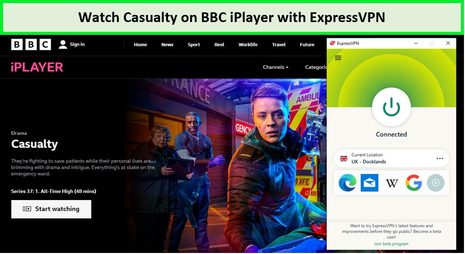 Watch-Casualty-outside-UK-on-BBC-iPlayer-with-ExpressVPN