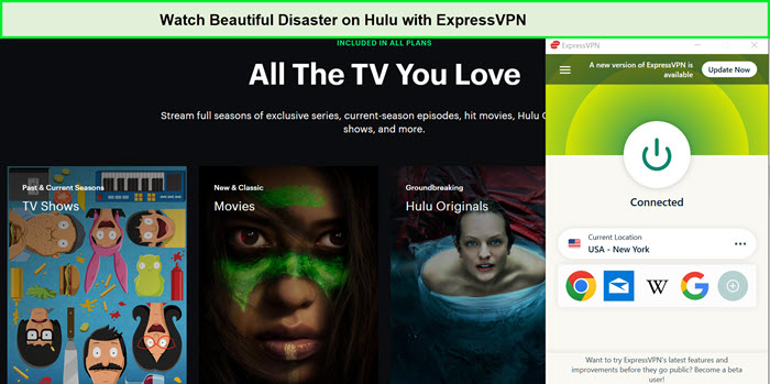 Watch-Beautiful-Disaster-in-New Zealand-on-Hulu-with-ExpressVPN
