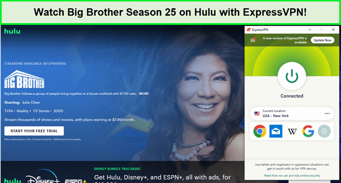 Watch-Big-Brother-Season-25 in-New Zealand on-Hulu-with-ExpressVPN