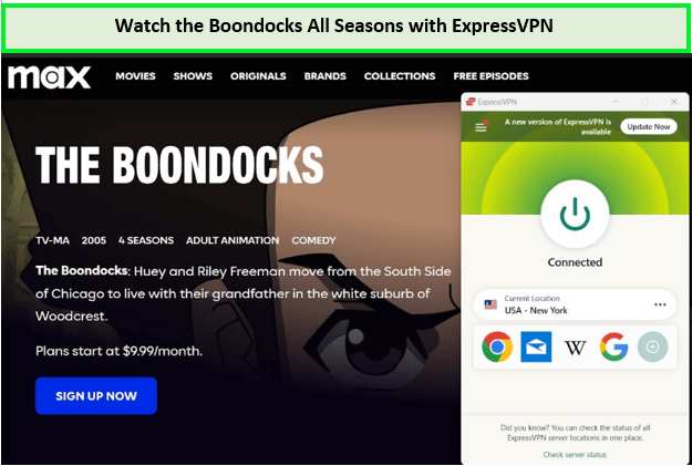 Watch-the-Boondocks-All-Seasons-in India with ExpressVPN!
