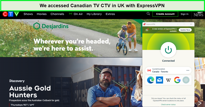 access canadian tv in uk with expressvpn