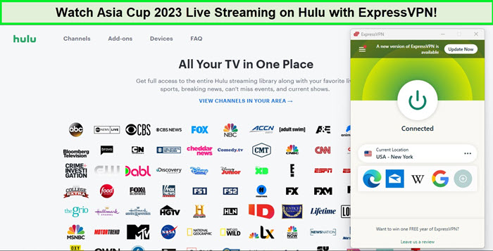 stream-asia-cup-on-hulu-with-expressvpn-outside-USA