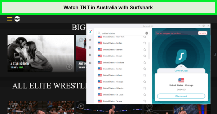 watch TNT in Australia with Surfshark