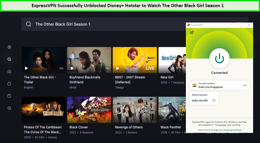 Use-ExpressVPN-to-Watch-The-Other-Black-Girl-Season-1-in-Spain-on-Hotstar