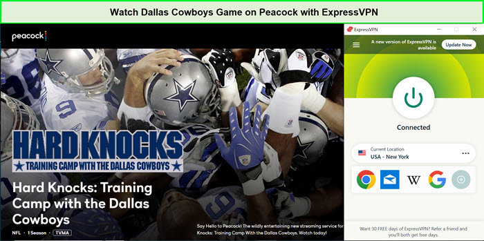 Watch-Dallas-Cowboys-Game-Outside-USA-on-Peacock-with-ExpressVPN