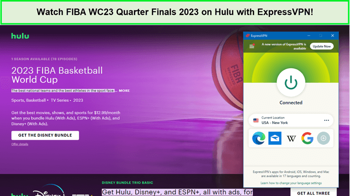 Watch-FIBA-WC23-Quarter-Finals-2023-on-Hulu-with-ExpressVPN-in-India