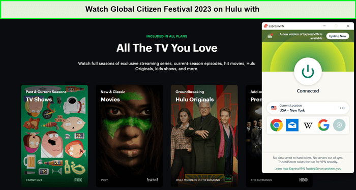 expressvpn-unblocks-hulu-for-streaming-global-citizen-festival-2023-in-Italy