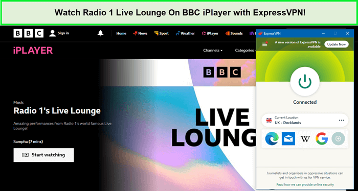 Watch-Radio-1-Live-Lounge-On-BBC-iPlayer-with-ExpressVPN-in-Singapore