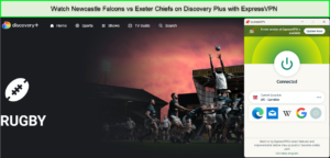  watch Newcastle Falcons vs Exeter Chiefs in-Italy on Discovery Plus
