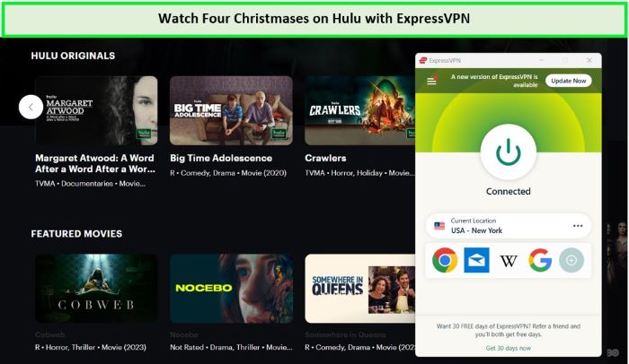 expressvpn-unblocks-hulu-for-the-four-christmases-in-Canada