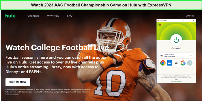 Watch-2023-AAC-Football-Championship-Game-in-India-on-Hulu-with-ExpressVPN