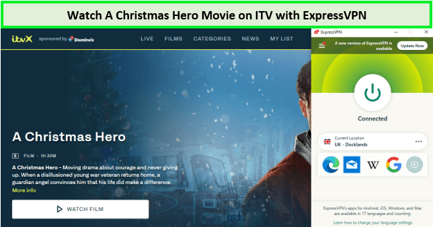 Watch-A-Christmas-Hero-Movie-in-South Korea-on-ITV-with-ExpressVPN