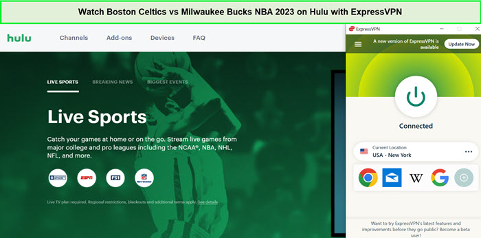 Watch-Boston-Celtics-vs-Milwaukee-Bucks-NBA-2023-in-South Korea-on-Hulu-with-ExpressVPN