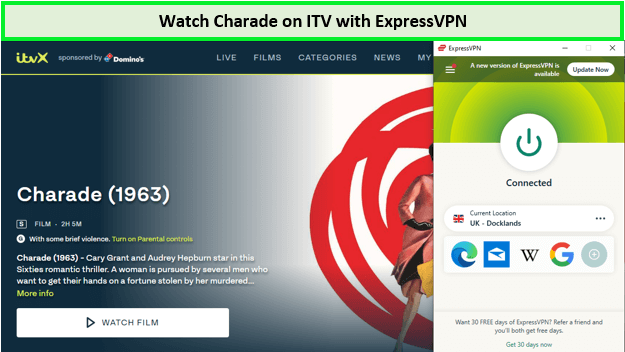 Watch-Charade-outside-UK-on-ITV-with-ExpressVPN