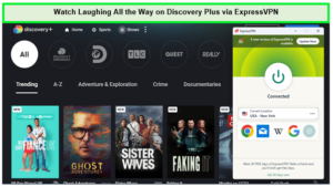 Watch-Laughing-All-the-Way-on-Discovery-Plus-via-ExpressVPN