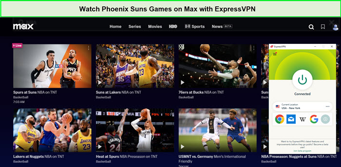 Watch-Phoenix-Suns-Games-in-Canada-on-Max-with-ExpressVPN