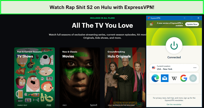 Watch-Rap-Shit-S2-on-Hulu-with-ExpressVPN-in-New Zealand