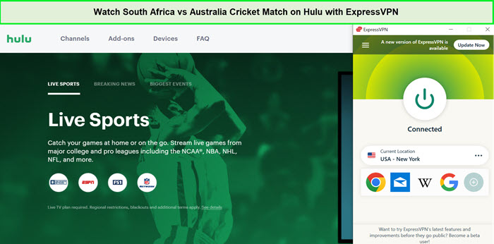 Watch-South-Africa-vs-Australia-Cricket-Match-in-South Korea-on-Hulu-with-ExpressVPN