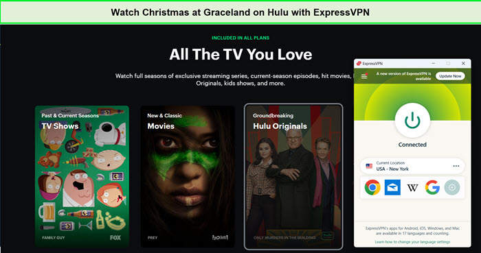 Watch-Christmas-at-Graceland-Musical-Special-on-Hulu-with-expressvpn in-India