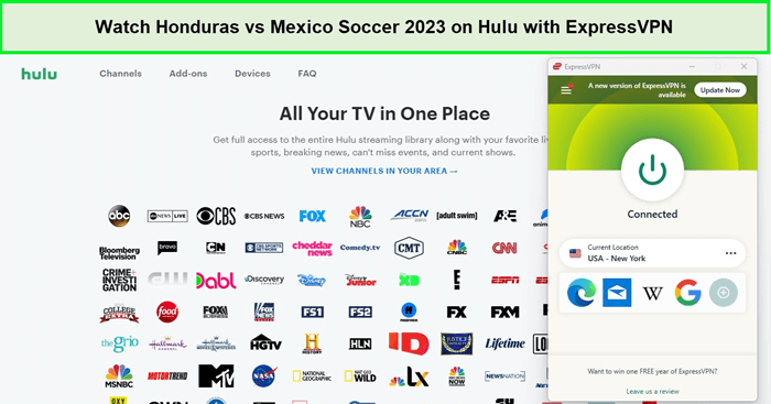 expressvpn-unblocks-hulu-for-the-honduras-vs-mexico-soccer-2023-in-Australia