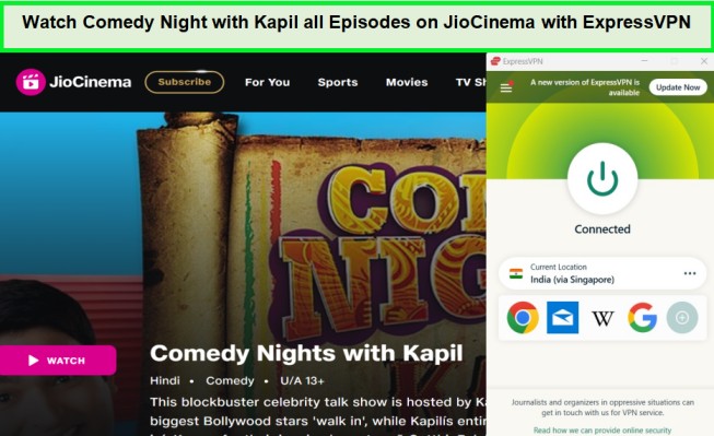 watch-comedy-night-with-kapil-all-episodes-in-Hong Kong-on-jiocinema-with-expressvpn