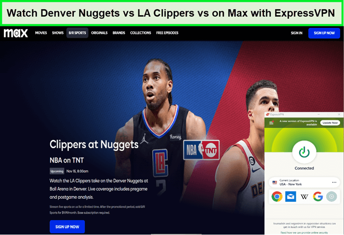 watch-denver-nuggets-vs-la-clippers-in Germany-on-max-with-expressvpn