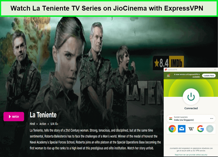 watch-la-teniente-tv-series-in-Canada-on-jiocinema-with-expressvpn