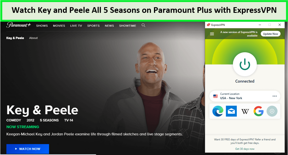 Watch-Key And Peele All 5 Seasons-in-South Korea-on-Paramount-Plus-with-ExpressVPN 